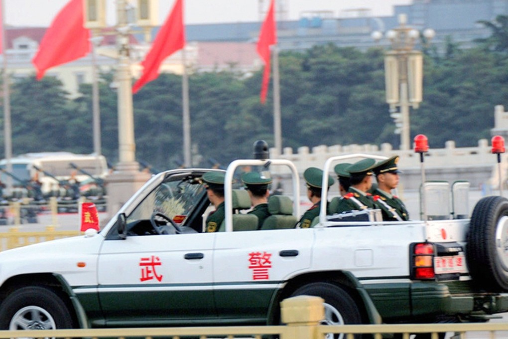Security patrols in Tiananmen Square in central Beijing have been stepped up ahead of the summit. Photo: Xinhua