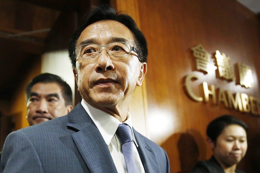 Liberal Party leader James Tien in Legco. Photo: AP