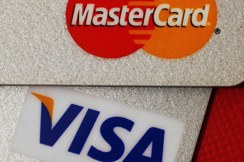 A change in the rules governing credit card use in China may offer opportunities to Visa and Mastercard. Photo: Reuters