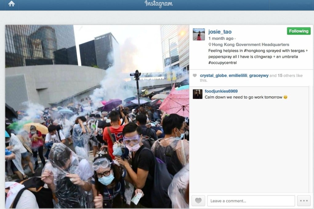 A screenshot of one of Josie Tao's posts to Instagram.