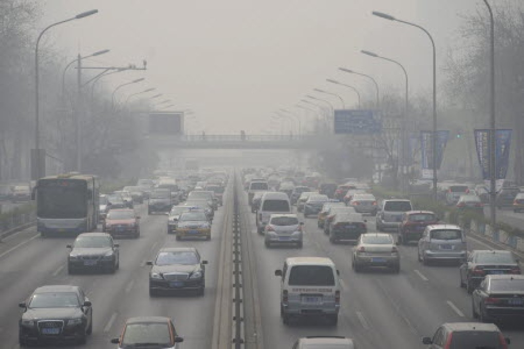 The restrictions are designed to ease congestion and prevent smog from covering the capital. Photo: EPA