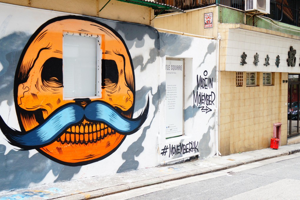 Made in Movember Hong Kong art by Mark Goss and Peter Yuill to support the Movember Foundation. Photo: courtesy of Little Square