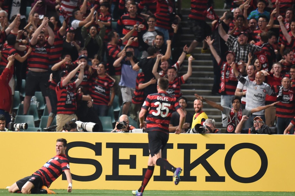 Tomi Juric gave the Wanderers a 1-0 win in the first leg. Photo: AFP