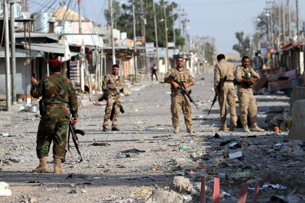 Kurdish Peshmerga troops in Zumar, near Mosul. Photo: EPA