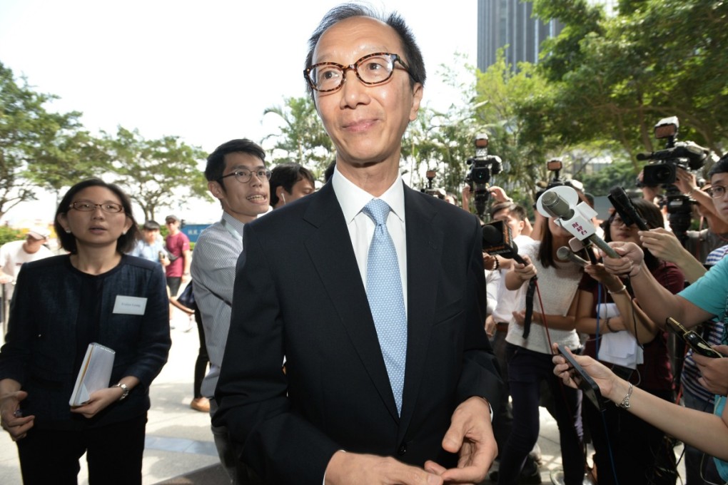 Antony Leung arrives for the think tank meeting. Photo: SCMP Pictures