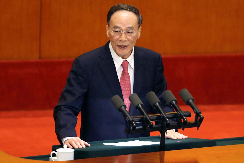 Wang Qishan said in a meeting that not only did some corrupt party cadres remain undeterred, but some had brazenly become even more corrupt. Photo: Xinhua