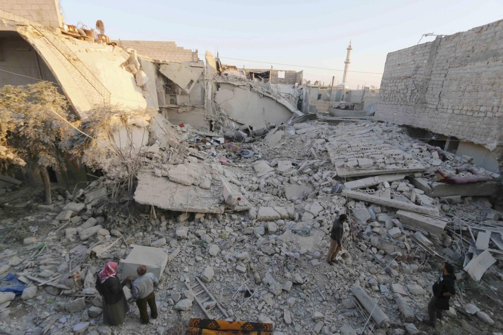 Aleppo buildings destroyed by barrel bombs. Photo: Reuters
