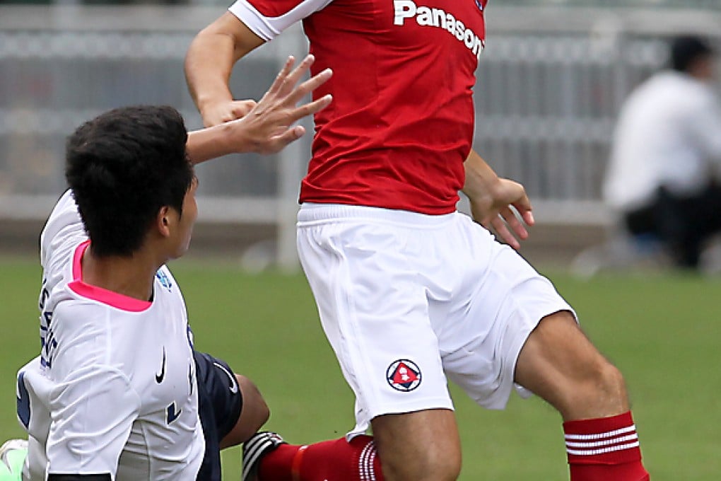 Sean Tse Ka-keung scores a brace to lift South China to victory over YFCMD in the BOCG Life Hong Kong Premier League. Photo: K.Y. Cheng