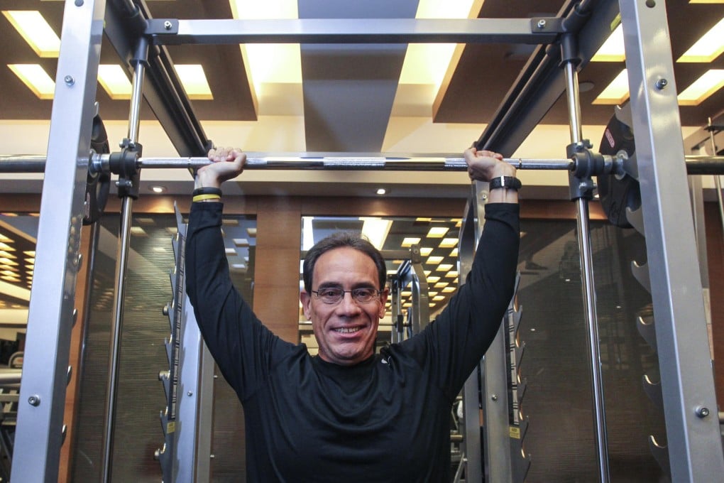 Anthony Nappi likes to lift fast - he averages 100 sets of exercises per hour.