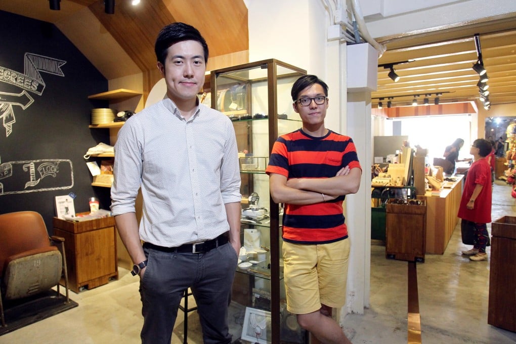 Joey Ku Cho-yiu (left) and Rex Yam Wing-cheong of 22 Degrees North.