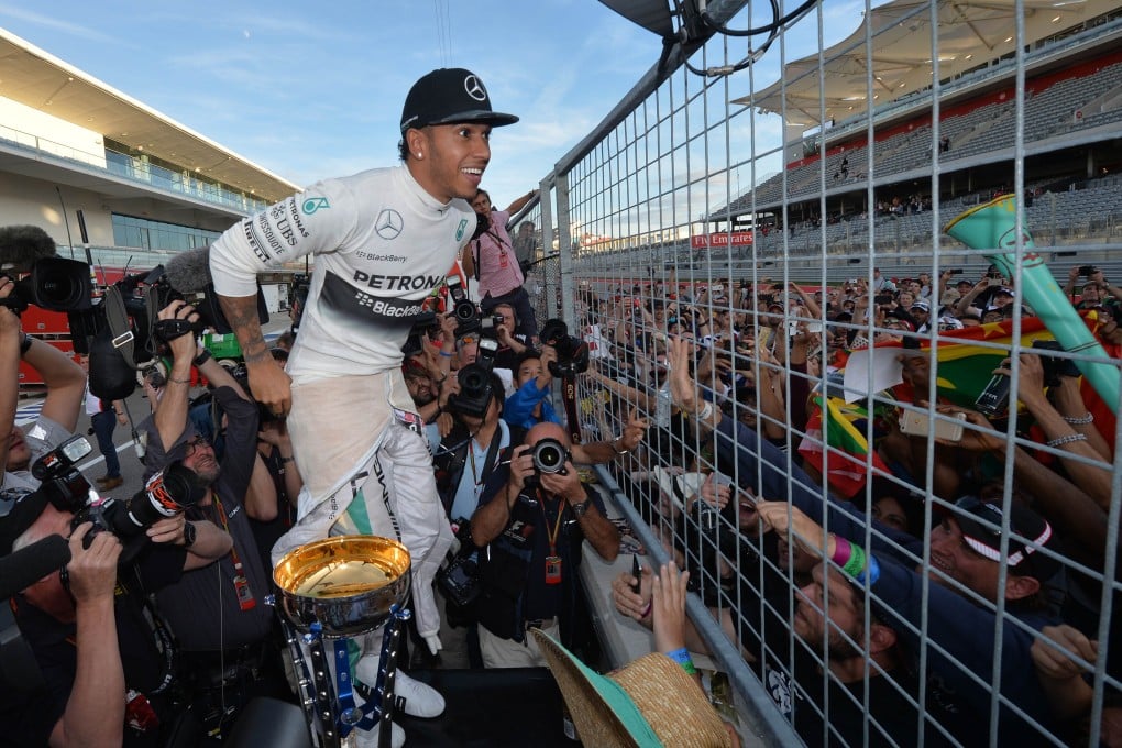 Lewis Hamilton enjoyed a lot of support among the Austin, Texas crowd in the United States claiming, "It was almost like racing in the UK." Photo: AFP