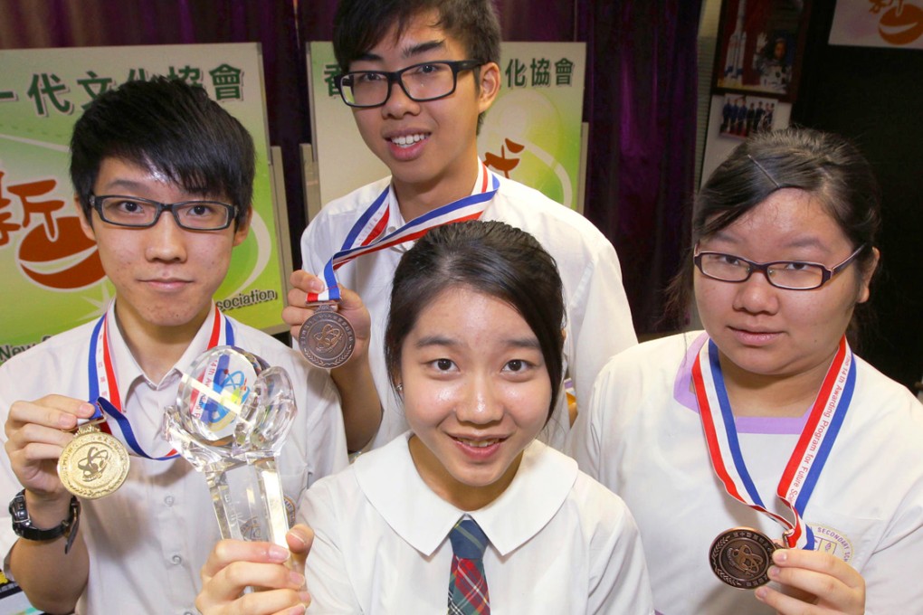 Winners including Wu (front), Szeto (left). Photo: Edward Wong