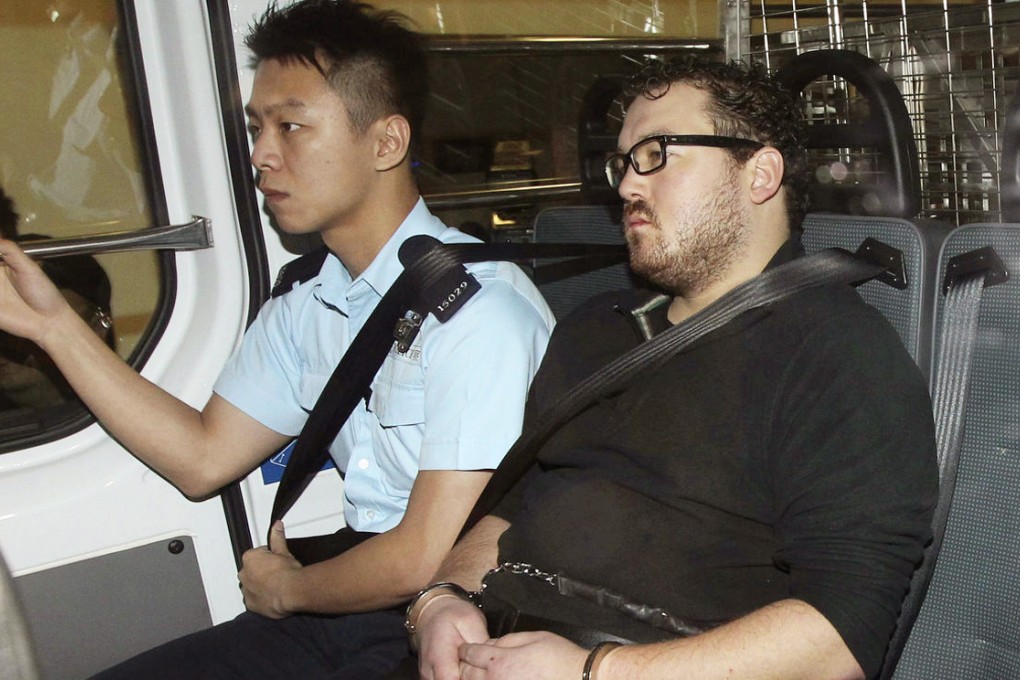 A British man charged with murder on Monday. Photo: Felix Wong
