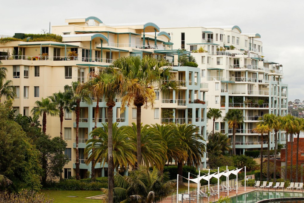 Residential apartments in the Sydney suburb of Wollstonecraft. Prices in Sydney and other east coast cities rose as those in other parts of the country fell. Photo: Bloomberg