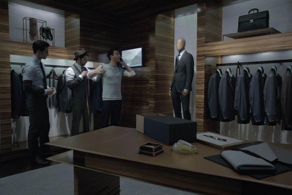 Young Ermenegildo Zegna travels to the present and takes the measurement for Stephen, implying that the brand essence and spirit has been well retained and carried forward to our time.