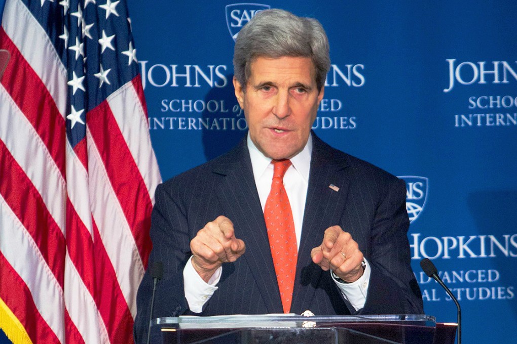 John Kerry discusses Sino-US relations in Washington. Photo: AFP