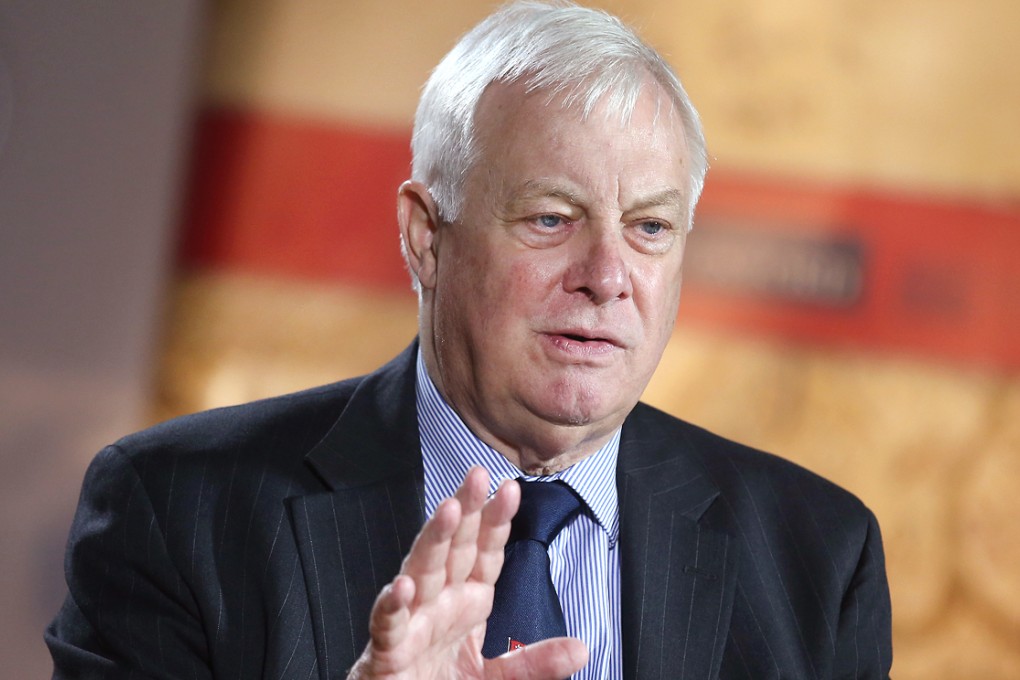 Former governor Chris Patten said he hoped the Hong Kong government could be more flexible and try to reach a deal with the protesters. Photo: K. Y. Cheng