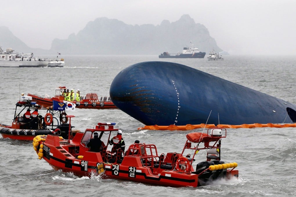 The Sewol ferry sank in April with more than 450 people on board. Photo: EPA