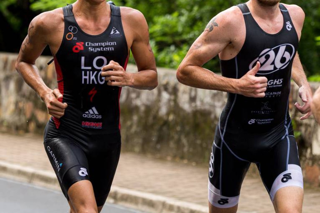 Andrew Wright and Ivan Lo compete in a race in Hong Kong  last year. Wright, who is now a private triathlon coach, has put his name forward in an election of the executive committee of TriHK. Photo: SCMP Pictures