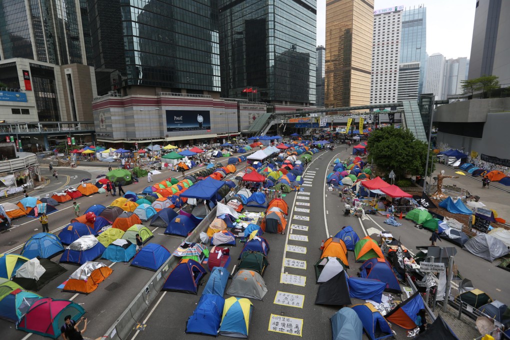 The Hong Kong Marathon could be affected by the ongoing Occupy Central movement, say organisers of the event. Photo: Nora Tam