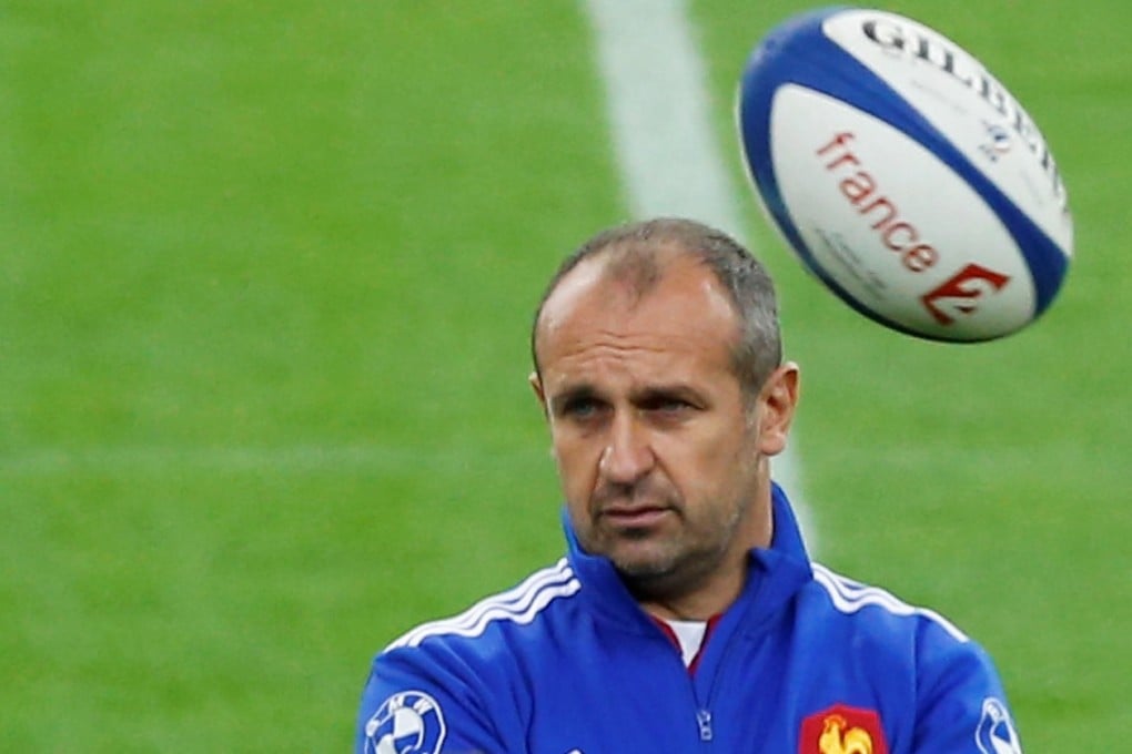Philippe Saint-Andre watches his players ahead of the Fiji test in Marseille. The French coach has targeted a "triple revenge" when they face the Wallabies on Saturday. Photo: Reuters