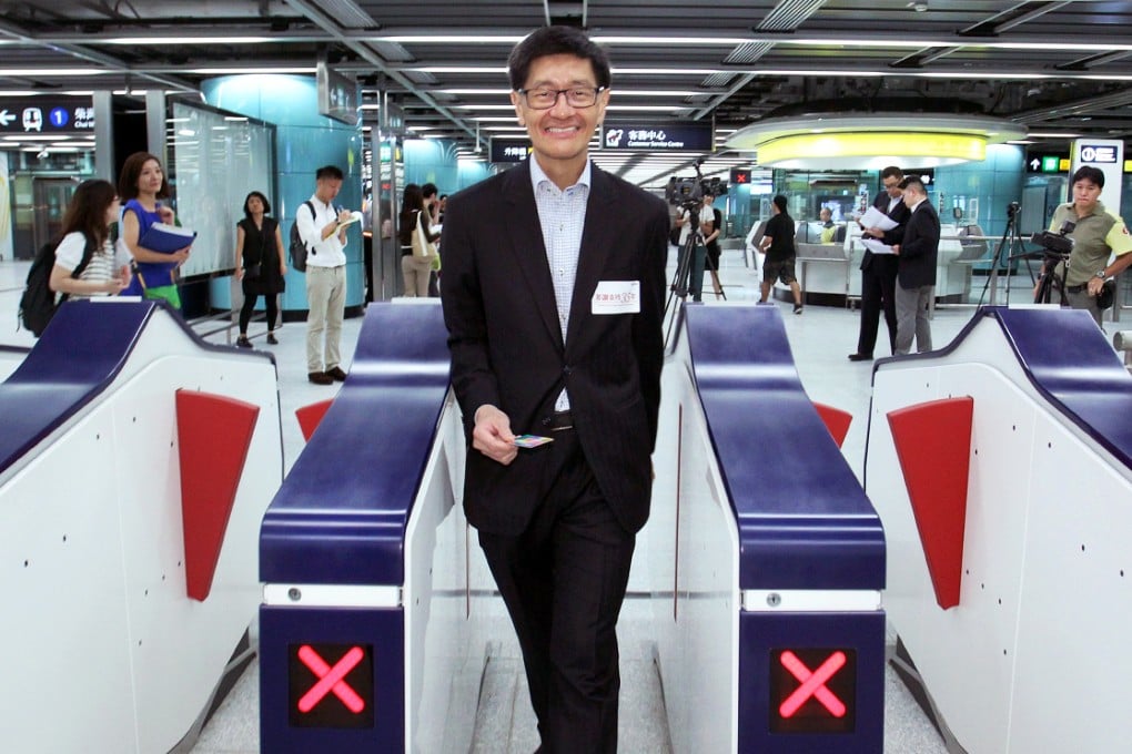 Lincoln Leung at the new Kennedy Town MTR station in September. Photo: Dickson Lee