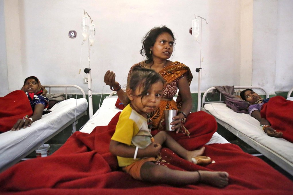 Women rest in a hospital in Bilaspur after undergoing sterilisation surgery. A total of 13 women died after the surgery. Photo: Reuters