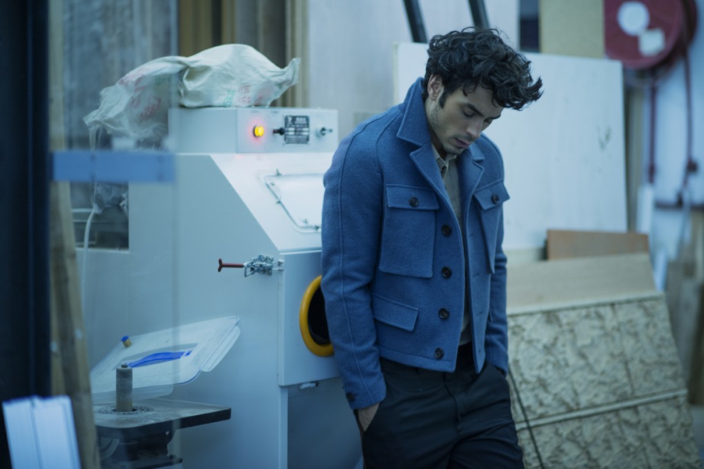 Wool military blouson (HK$16,500) and shirt (HK$5,000), both by Gucci. Gabardine trousers (HK$7,950) by Prada.