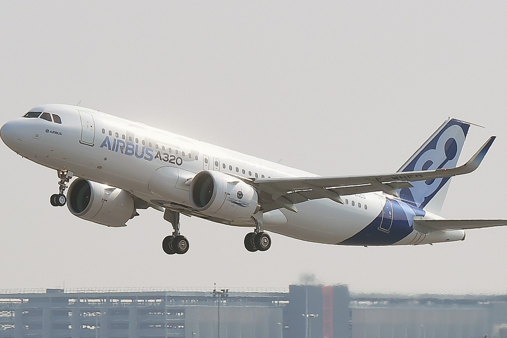 An Airbus 320 takes off in France. China Aircraft Leasing is buying planes from the European firm and is in discussions with Boeing to possibly buy more. Shares of the company rallied on Friday. Photo: AFP
