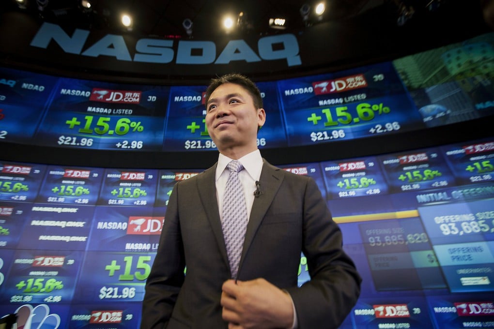 Richard Liu took JD.com public on the US Nasdaq in May, beating rival Alibaba to IPO. Photo: Bloomberg