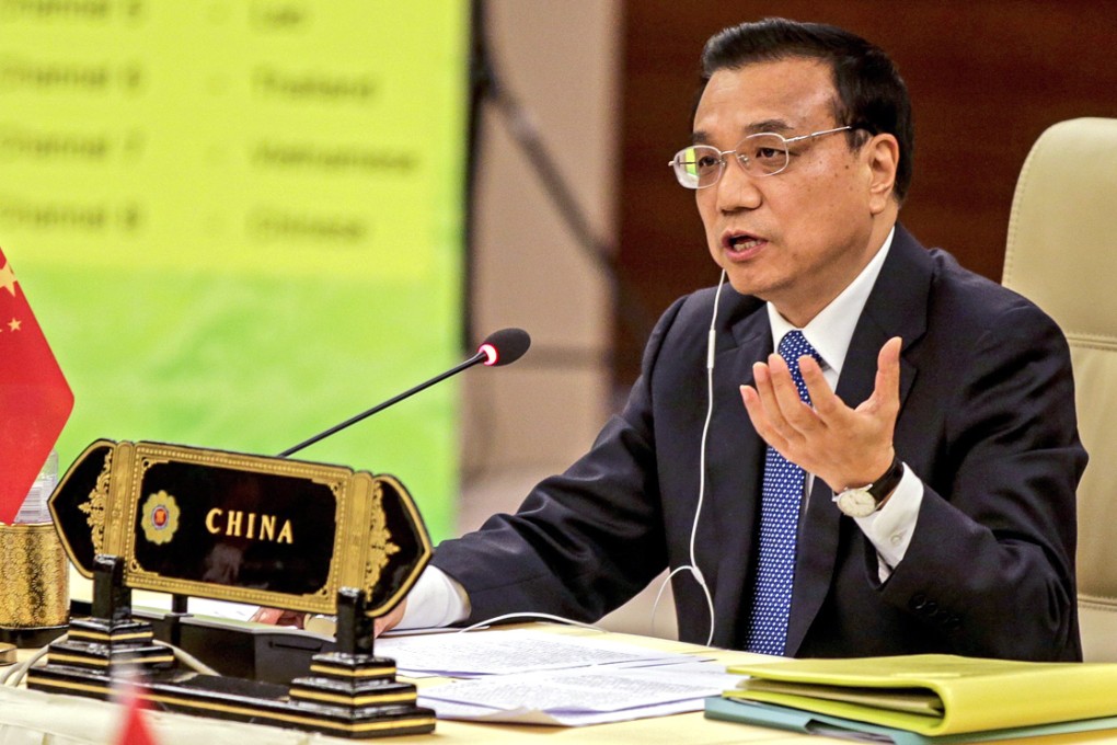 Premier Li Keqiang pledged more financial support to the 10-member Association of Southeast Asian Nations. Photo: EPA