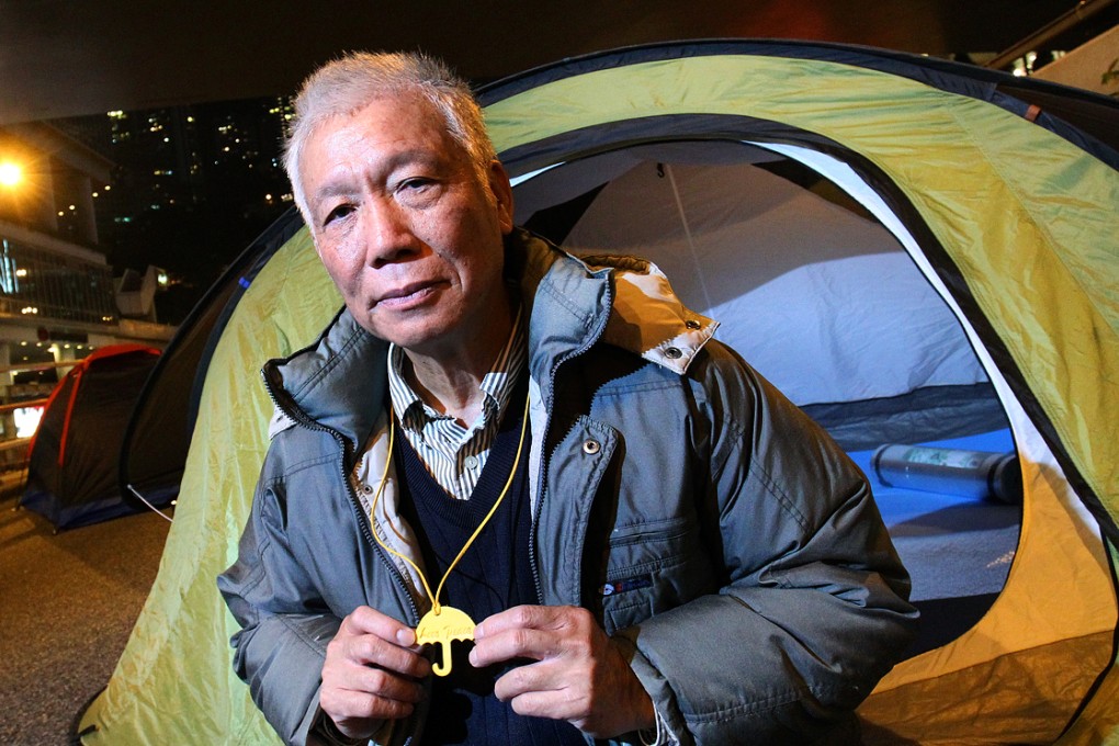 Occupy Central co-founder Reverend Chu Yiu-ming poses for a photograph in Central. Photo: May Tse