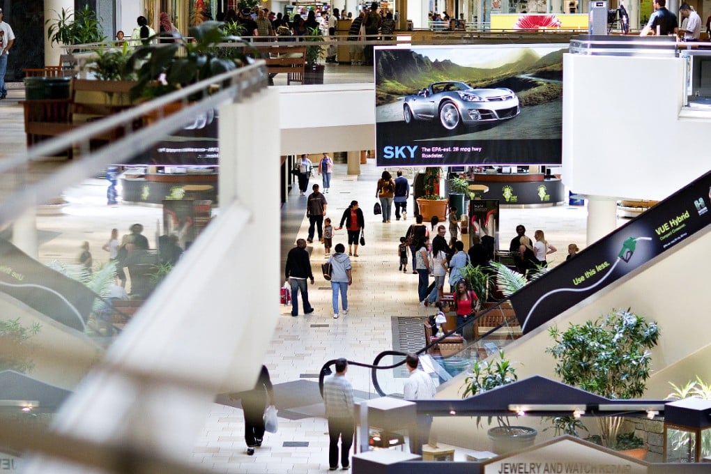 Shoppers at a mall in Aurora in Colorado. Photo: Bloomberg