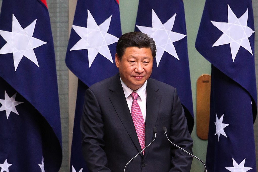 Xi addressed the Australian parliament in Canberra. Photo: AP