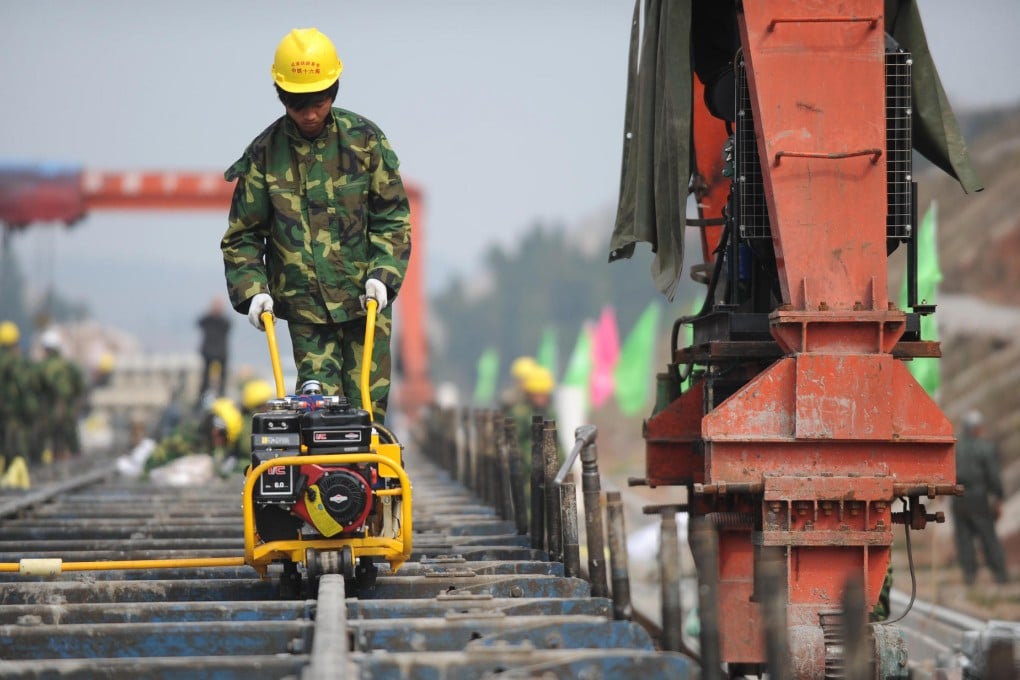 The value of investment in the 21 mainland railway construction projects approved since July exceeds 840 billion yuan. Photo: Xinhua