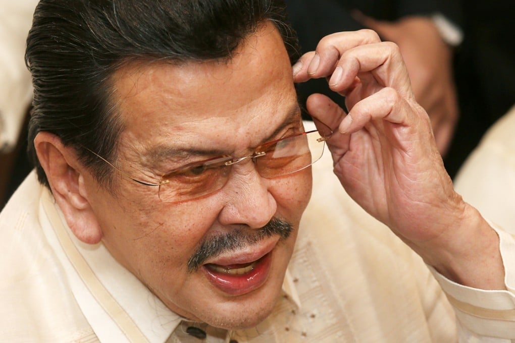 Joseph Estrada said he had ordered an investigation into the children's centre. Photo: Felix Wong