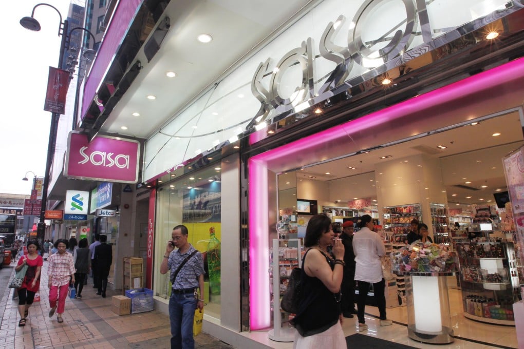 Sa Sa International Holdings says earnings dropped 4.9 per cent in the first half while turnover increased 8.4 per cent. Photo: Felix Wong