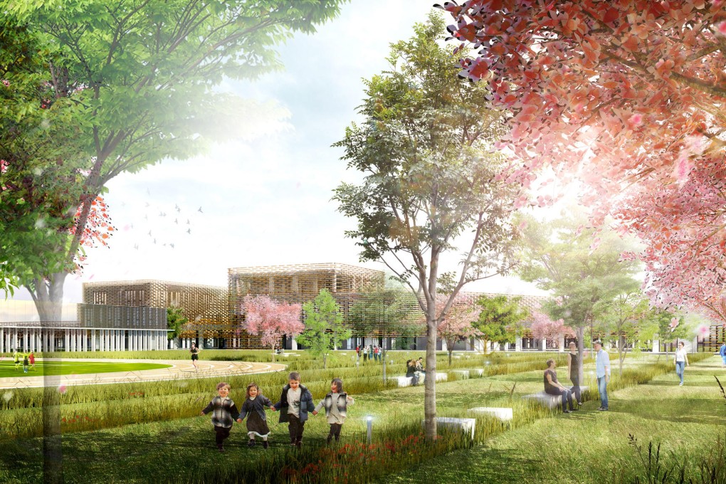 Sketch of school. Photo: Jacques Ferrier Architectures/Ferrier Production