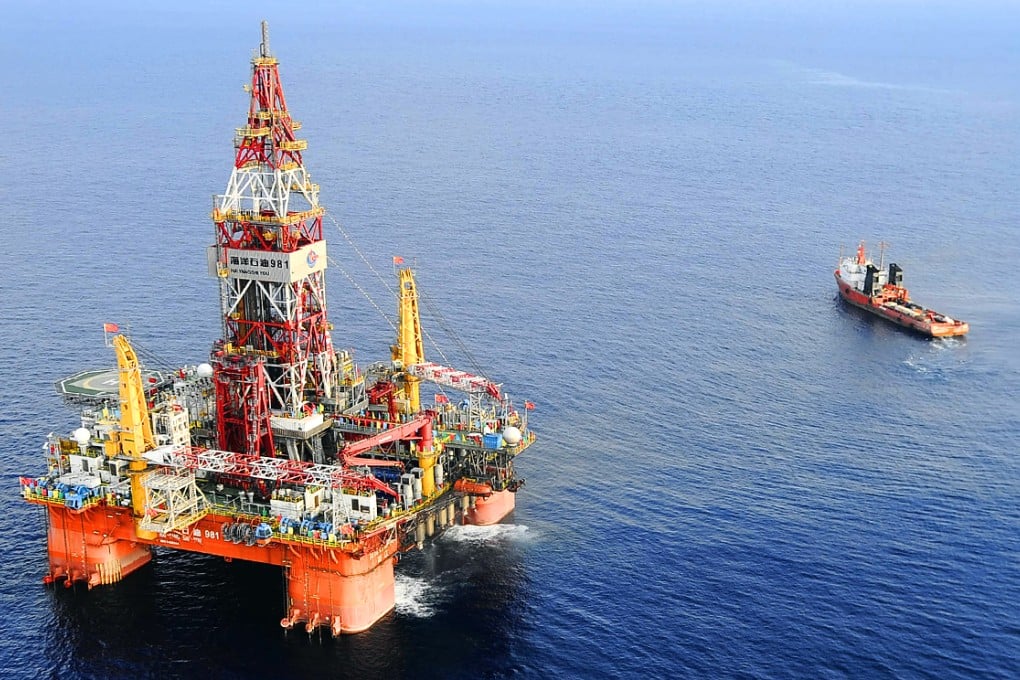 The first deep-water drilling rig developed in China is located at 320 kilometers (200 miles) southeast of Hong Kong in the South China Sea. China plans to develop new and existing oilfields in nine regions. Photo: AP