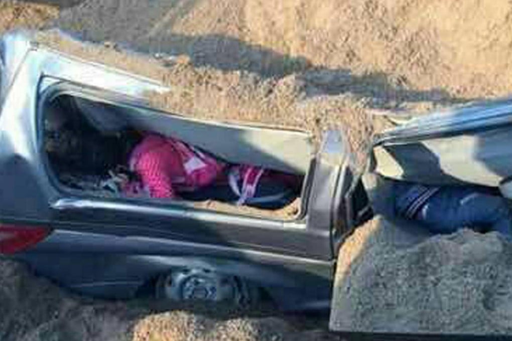 The scene of the crash in Shandong. Photo: SCMP Pictures