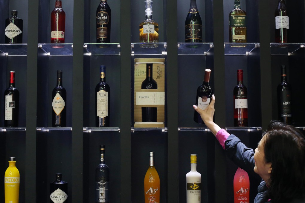 A display at the Hong Kong International Wine and Spirits Fair. Photo: K.Y. Cheng