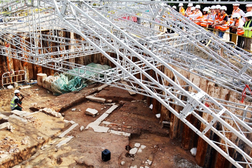 The site of the archaeological dig in July 2014. Photo: Dickson Lee