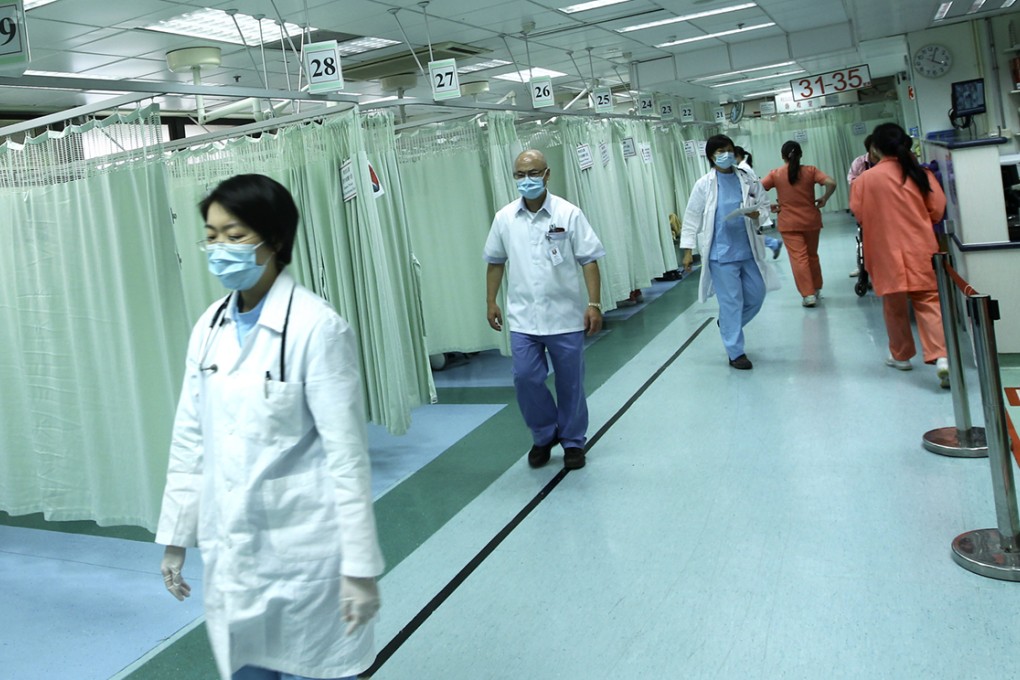 Of 13,000 registered medical practitioners in Hong Kong, there are about 5,000 doctors in public service, accounting for less than half of the overall doctor manpower, to serve 90 per cent of the inpatient services. Photo: Jonathan Wong