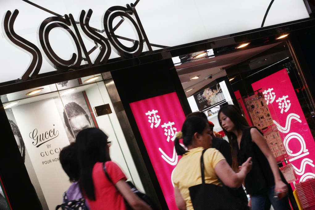 Cosmetics retailer Sa Sa is closing some stores in prime tourist districts on waning demand from mainland tourists. Photo: Martin Chan