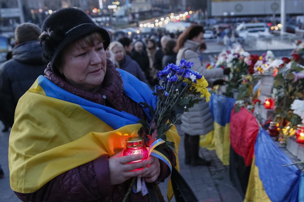 Ukrainians marked the first anniversary of Ukrainian pro-European Union (EU) mass protests that caused a change in the country's leadership and brought Ukraine closer to the EU. Photo: Reuters