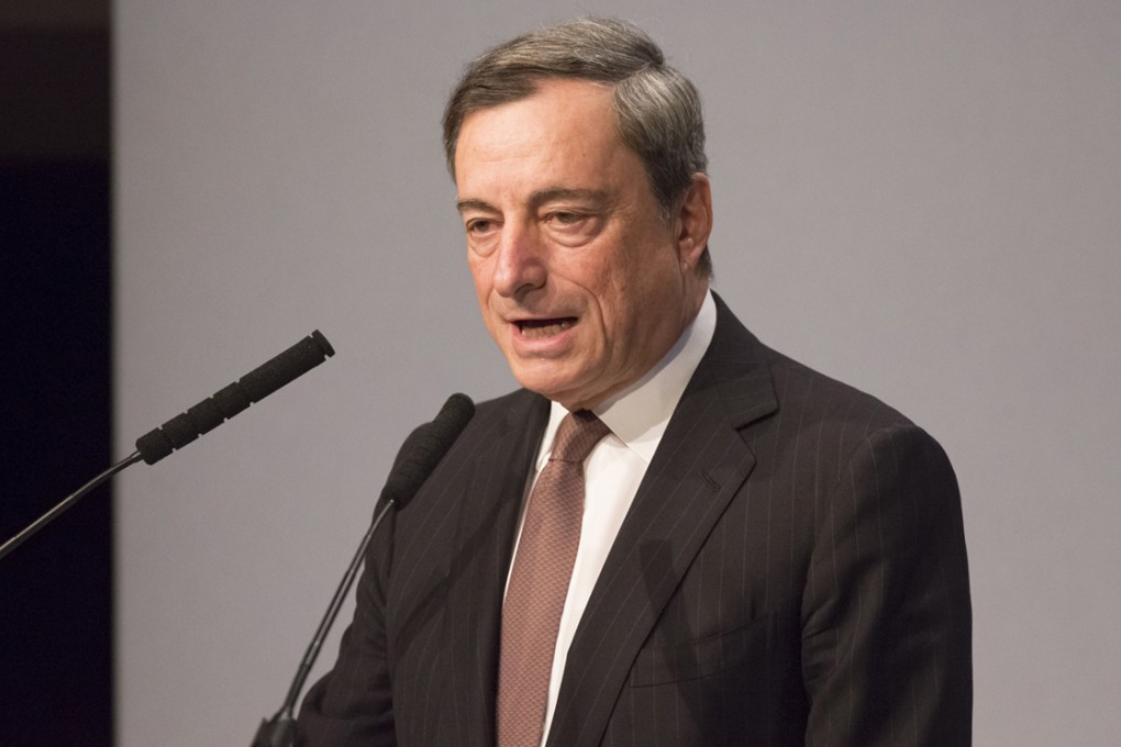 European Central Bank President Mario Draghi says the euro area need to deploy a consistent common strategy to bring their economies back on track.