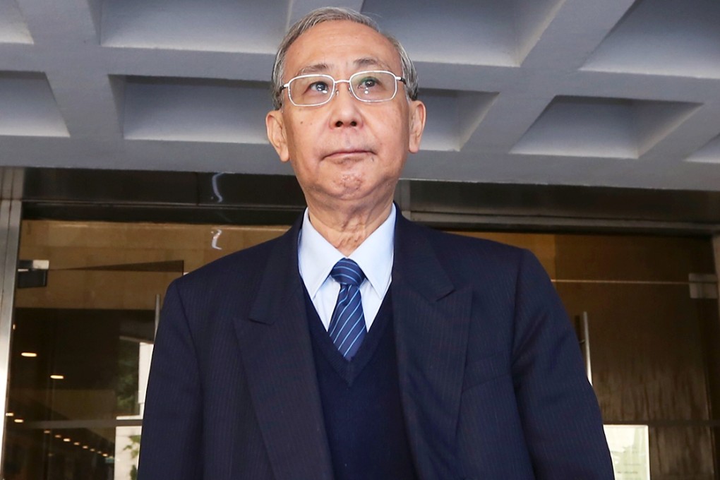Former Chief Secretary Rafael Hui Si-yan leaves at the High Court in Admiralty. Photo: Sam Tsang