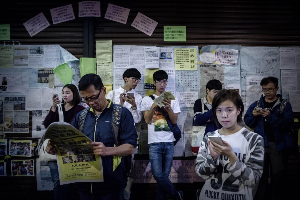 Messaging apps have helped power Hong Kong's pro-democracy protests. Photo: AFP