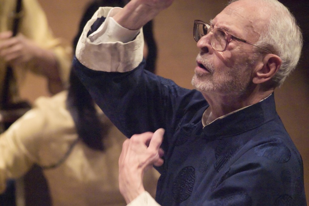 Even in his 90s, Bard frequently returned to Hong Kong to conduct the Hong Kong Chinese Orchestra. Photos: SCMP; Hong Kong Chinese Orchestra