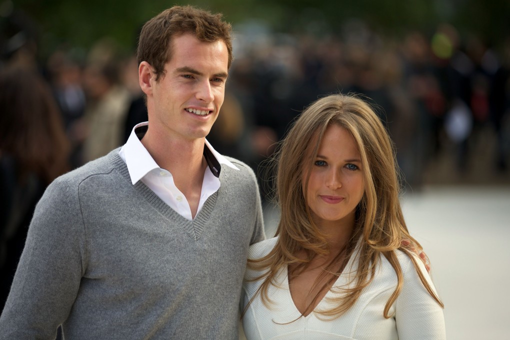 Andy Murray with his long-time girlfriend, Kim Sears. Photo: AFP